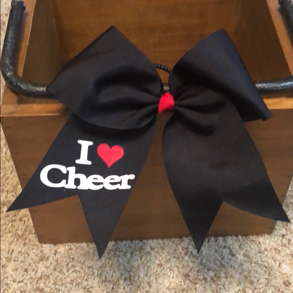 Black Cheer Bow